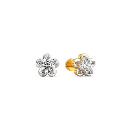 Floral Glam Diamond Earrings