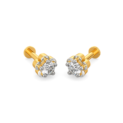 Floral Glam Diamond Earrings