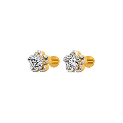 Floral Glam Diamond Earrings