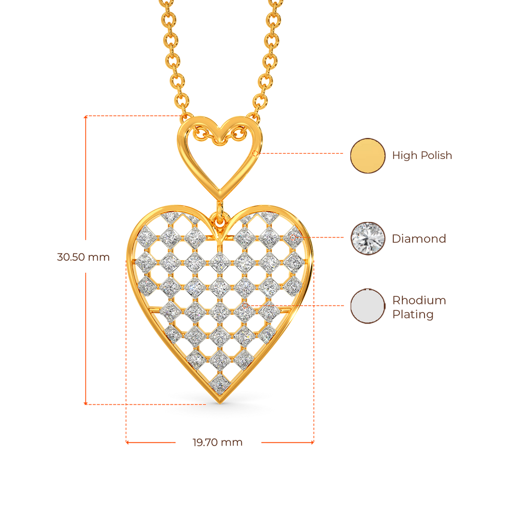 Laced in Love Diamond Pendants