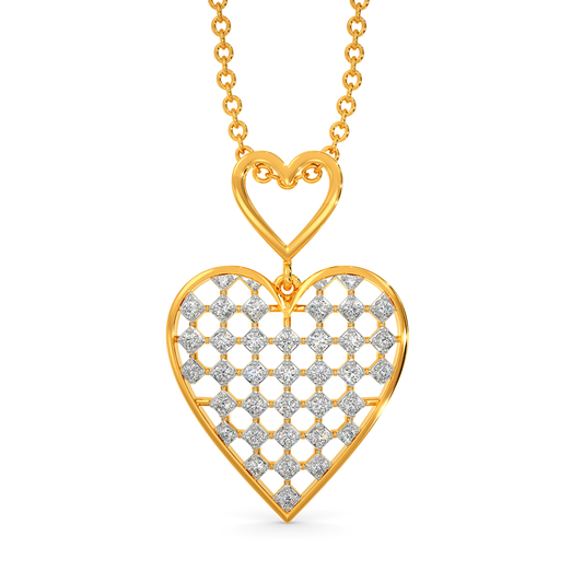 Laced in Love Diamond Pendants