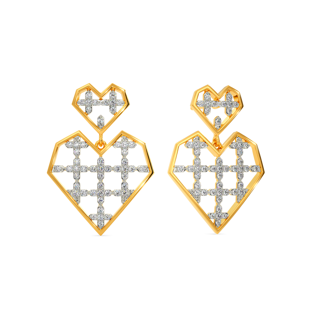 Valentine Song  Diamond Earrings