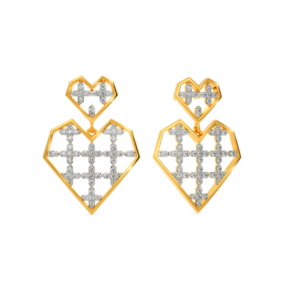 Valentine Song  Diamond Earrings