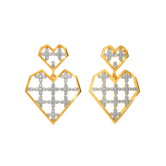 Valentine Song  Diamond Earrings