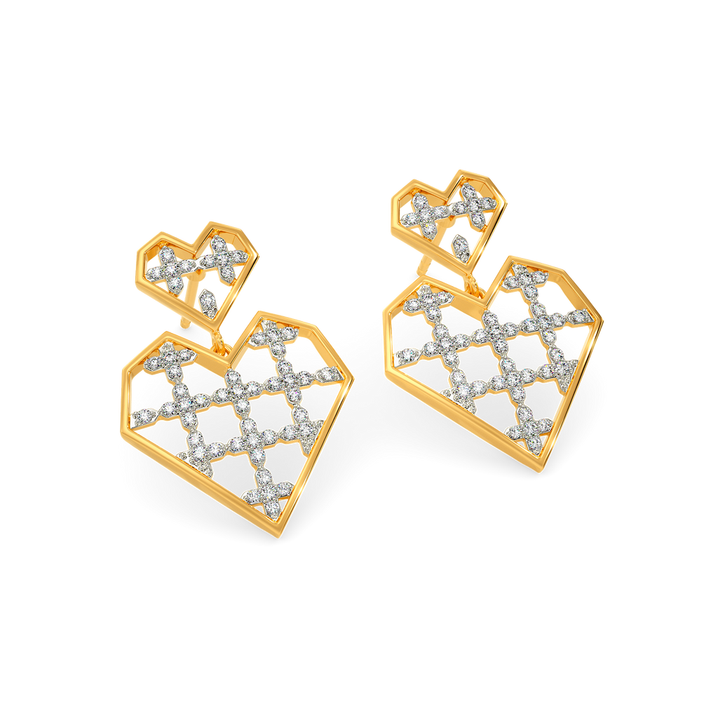 Valentine Song  Diamond Earrings