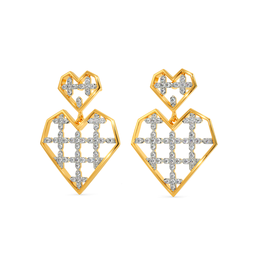 Valentine Song  Diamond Earrings