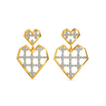 Valentine Song  Diamond Earrings