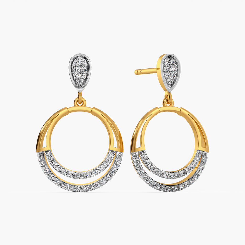 Desi Drape  Diamond Earrings
