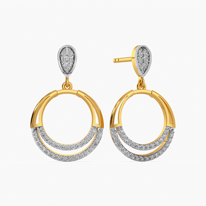 Desi Drape  Diamond Earrings