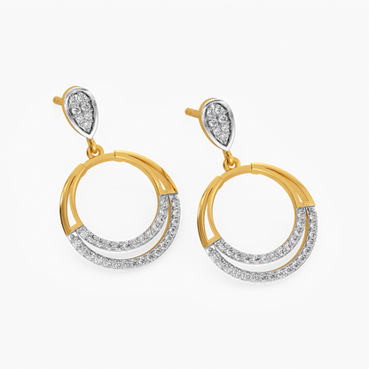 Desi Drape  Diamond Earrings
