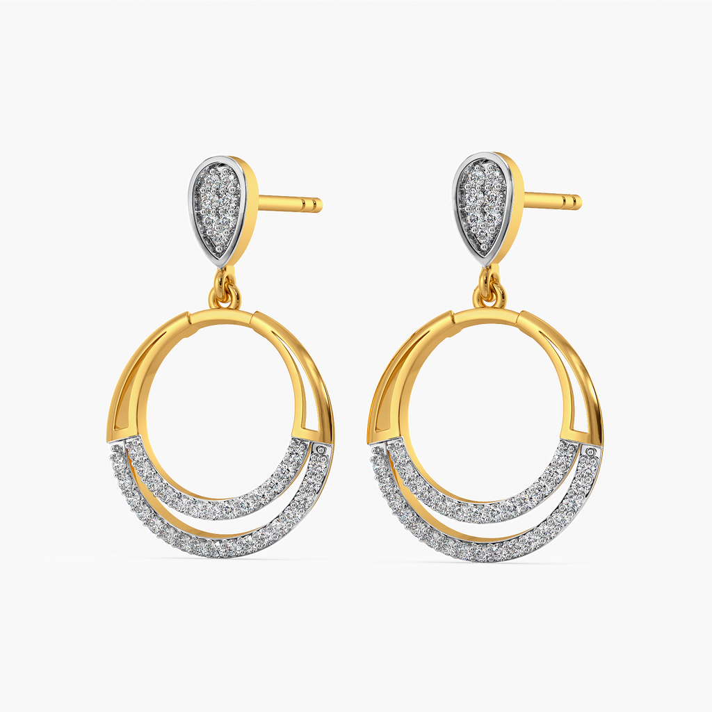 Desi Drape  Diamond Earrings