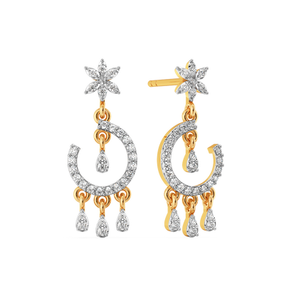 Tassel Taal Diamond Earrings