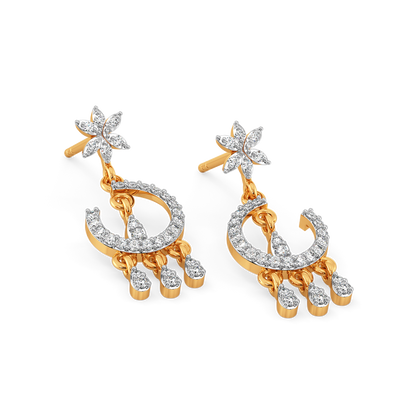 Tassel Taal Diamond Earrings