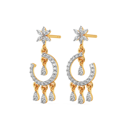Tassel Taal Diamond Earrings