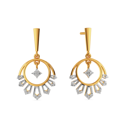 Meena Flare Diamond Earrings