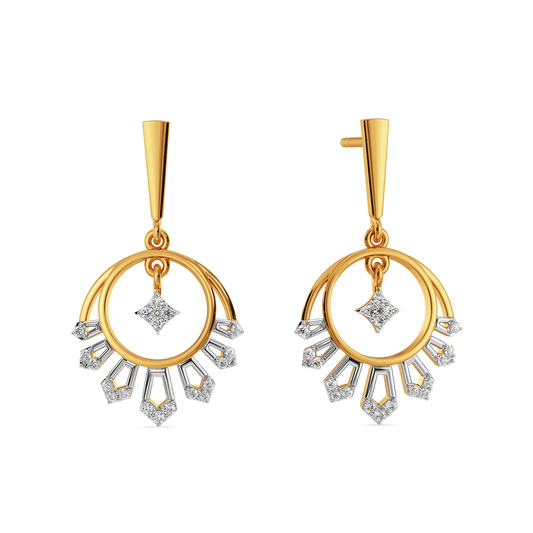 Meena Flare Diamond Earrings