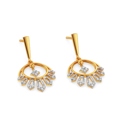 Meena Flare Diamond Earrings