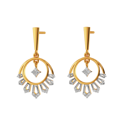 Meena Flare Diamond Earrings