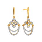 Zewar Swirl  Diamond Earrings