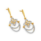 Zewar Swirl  Diamond Earrings