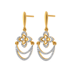 Zewar Swirl  Diamond Earrings