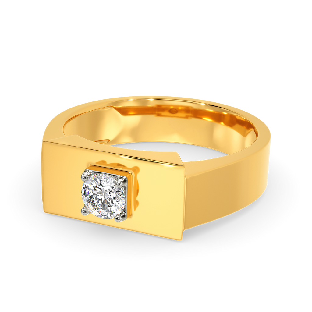 Chic Minimalism Diamond Rings For Men