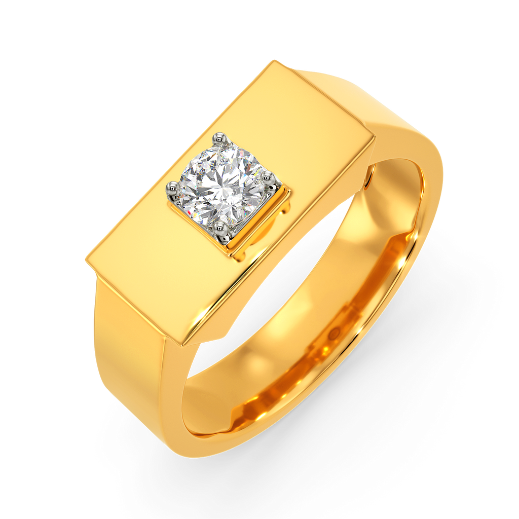 Chic Minimalism Diamond Rings For Men