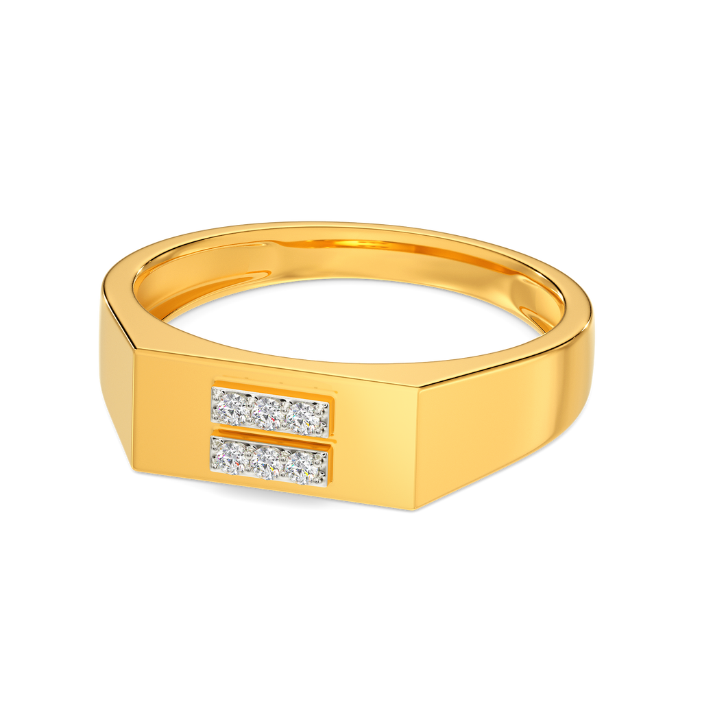 Tic Tac Two Diamond Rings For Men