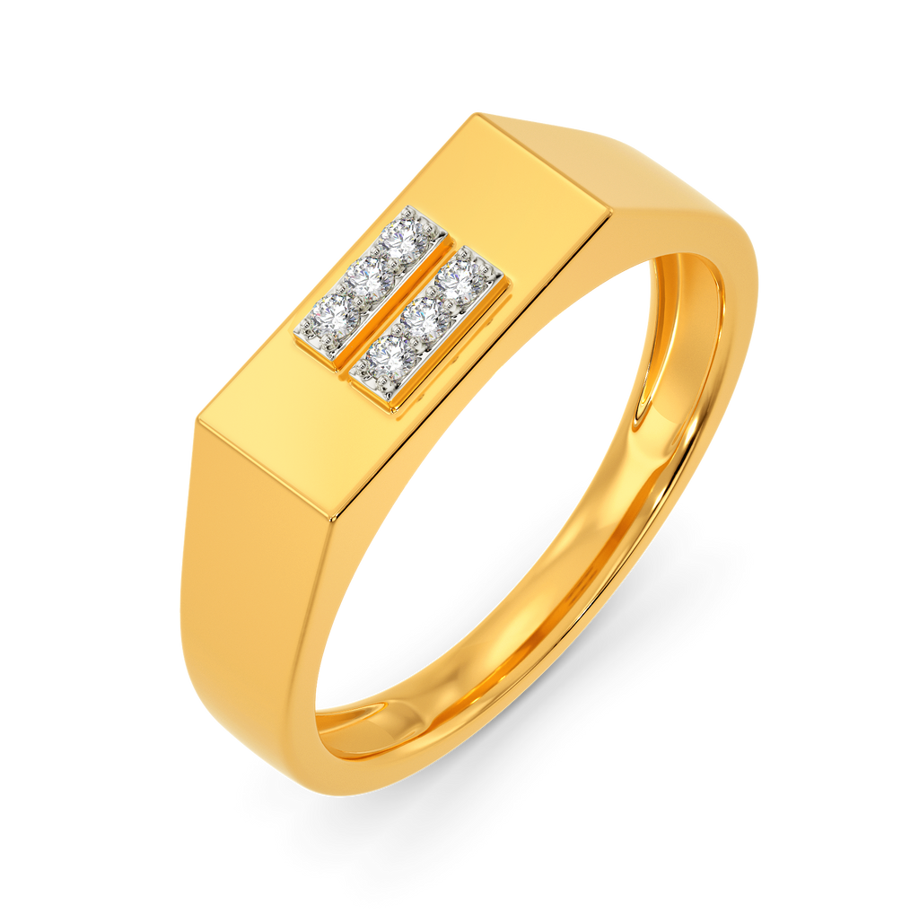 Tic Tac Two Diamond Rings For Men