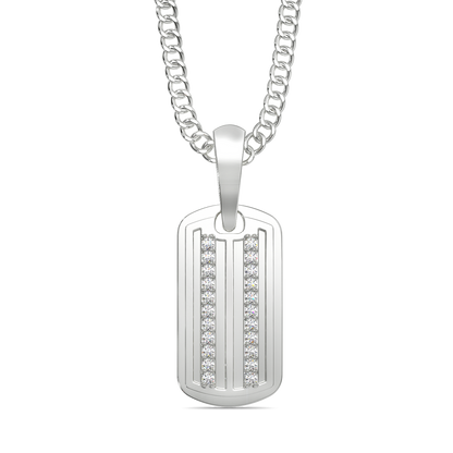 Subtle Twist  Diamond Pendants For Men