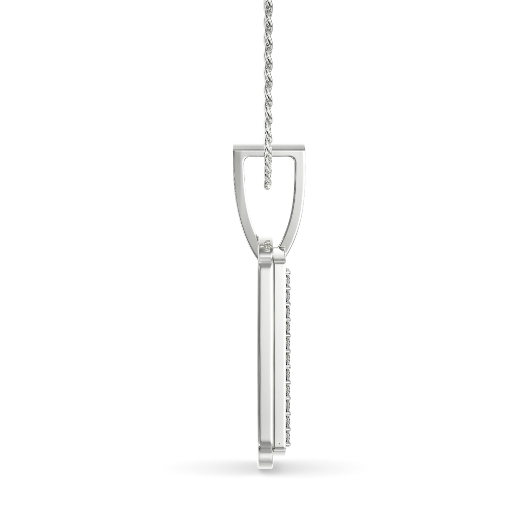 Subtle Twist  Diamond Pendants For Men