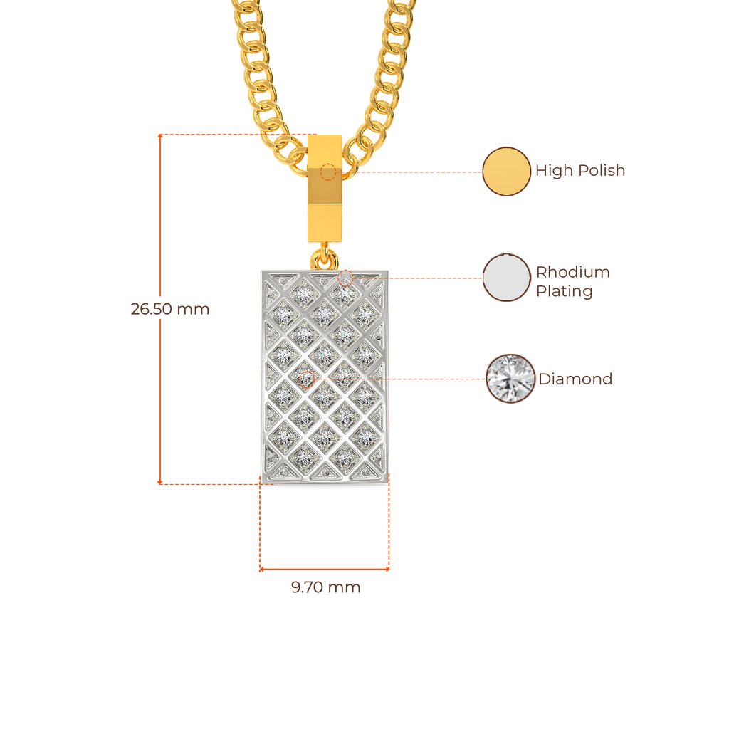 MENtioned Diamond Pendants For Men