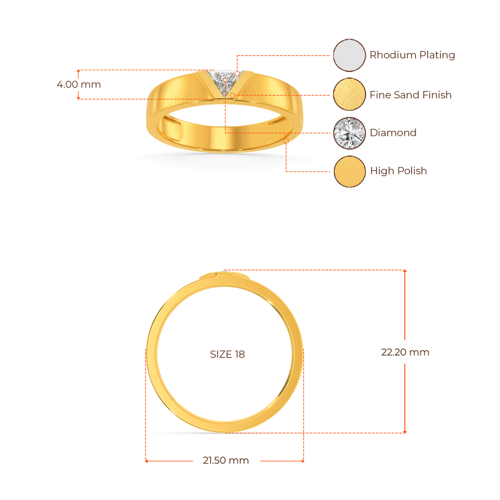 Draw Upon Diamond Rings For Men