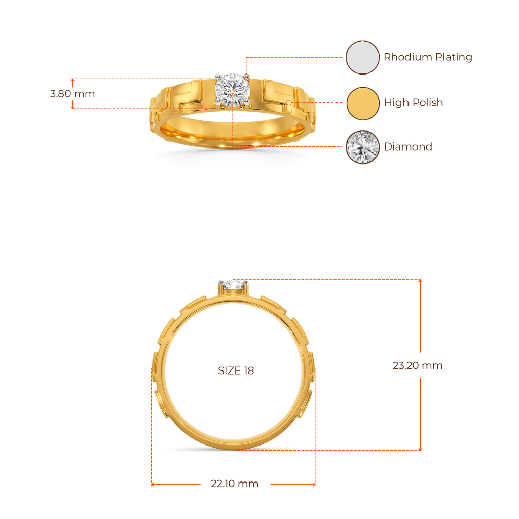 Bliss Mode Diamond Rings For Men