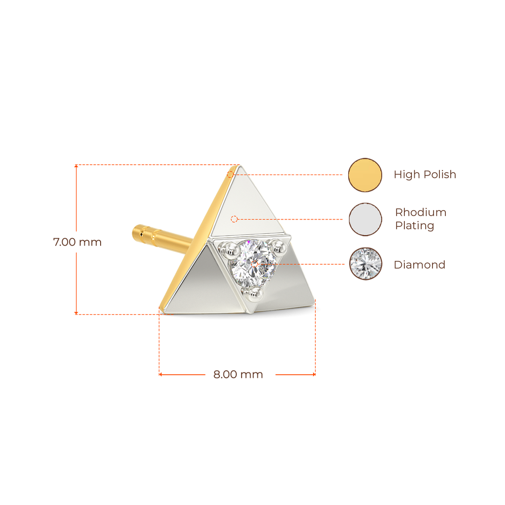 Illuminated Diamond Earrings For Men
