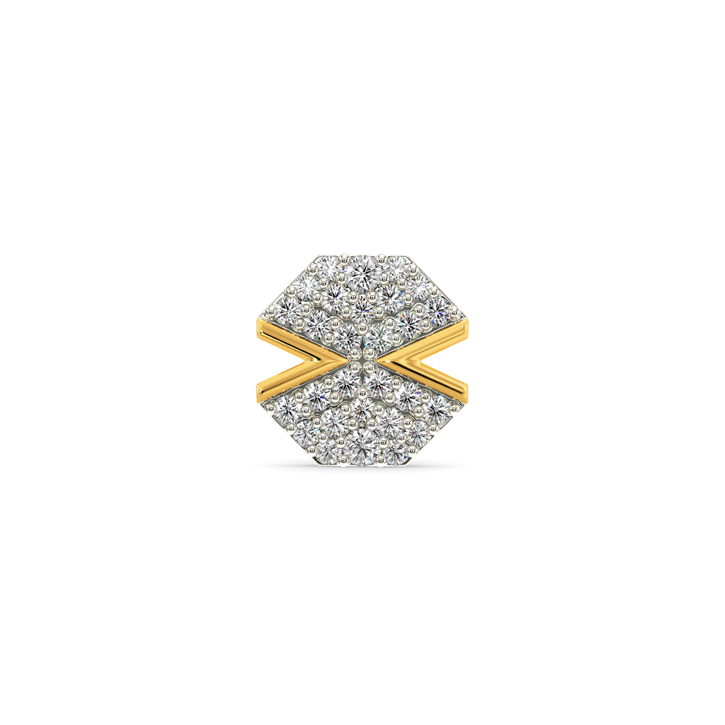 Sleek Simplicity Diamond Earrings For Men