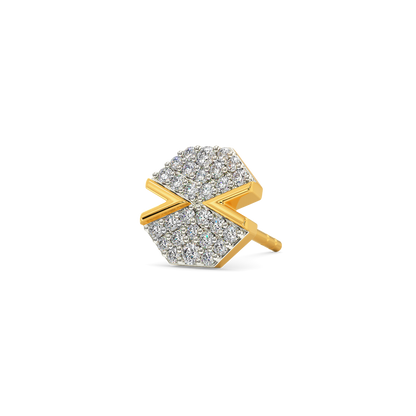 Sleek Simplicity Diamond Earrings For Men