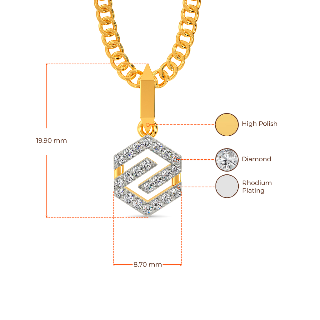 Nothing but Sporty Diamond Pendants For Men