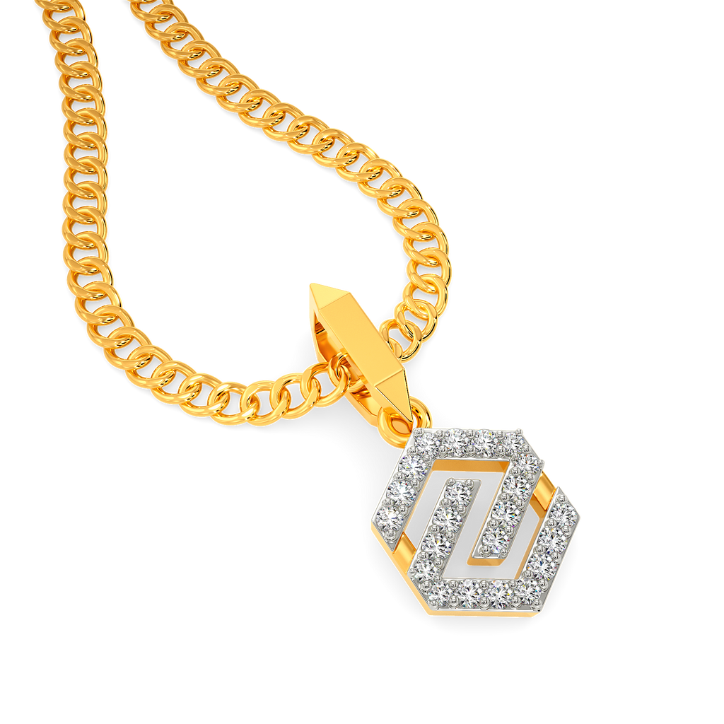 Nothing but Sporty Diamond Pendants For Men