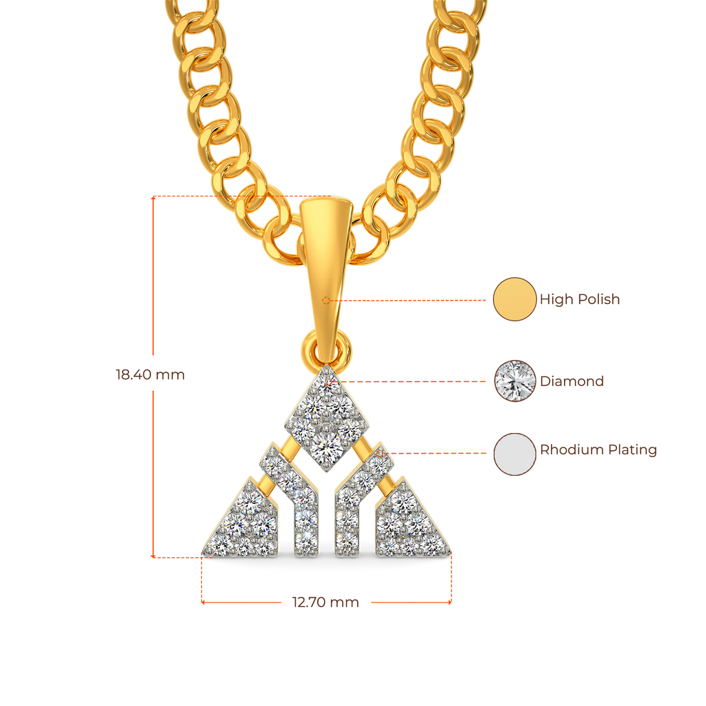 Still Reeling Diamond Pendants For Men