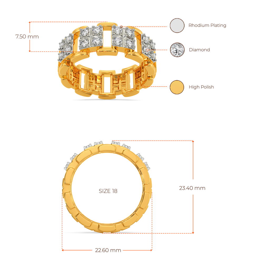 Cheks and Style Diamond Rings For Men