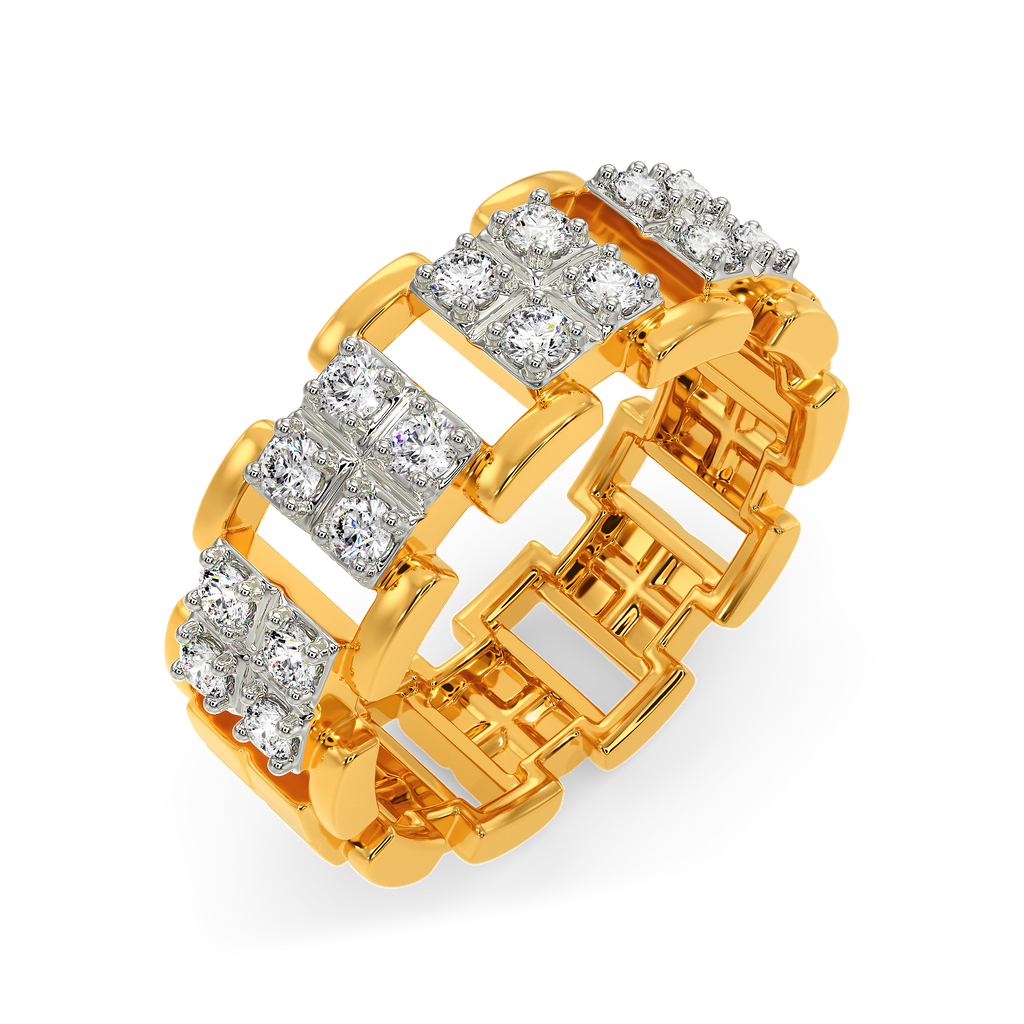 Cheks and Style Diamond Rings For Men