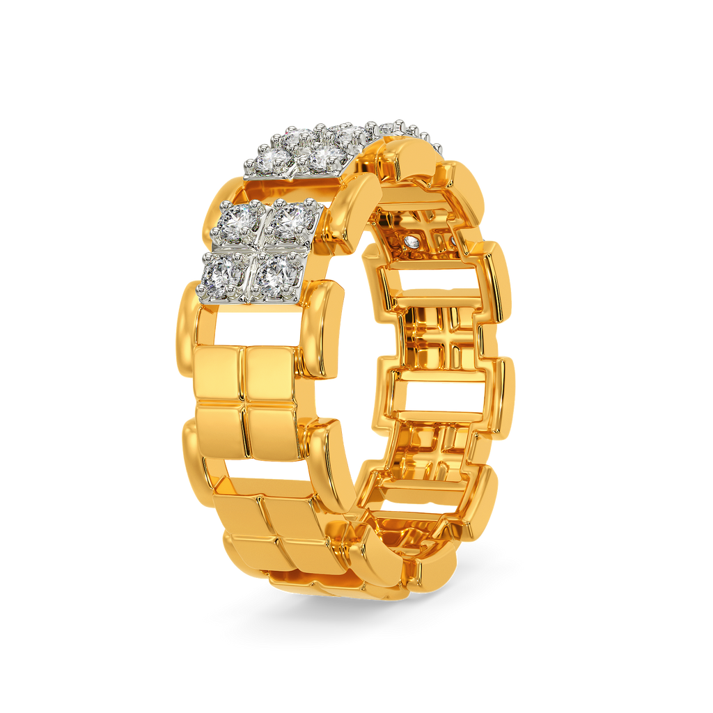 Cheks and Style Diamond Rings For Men