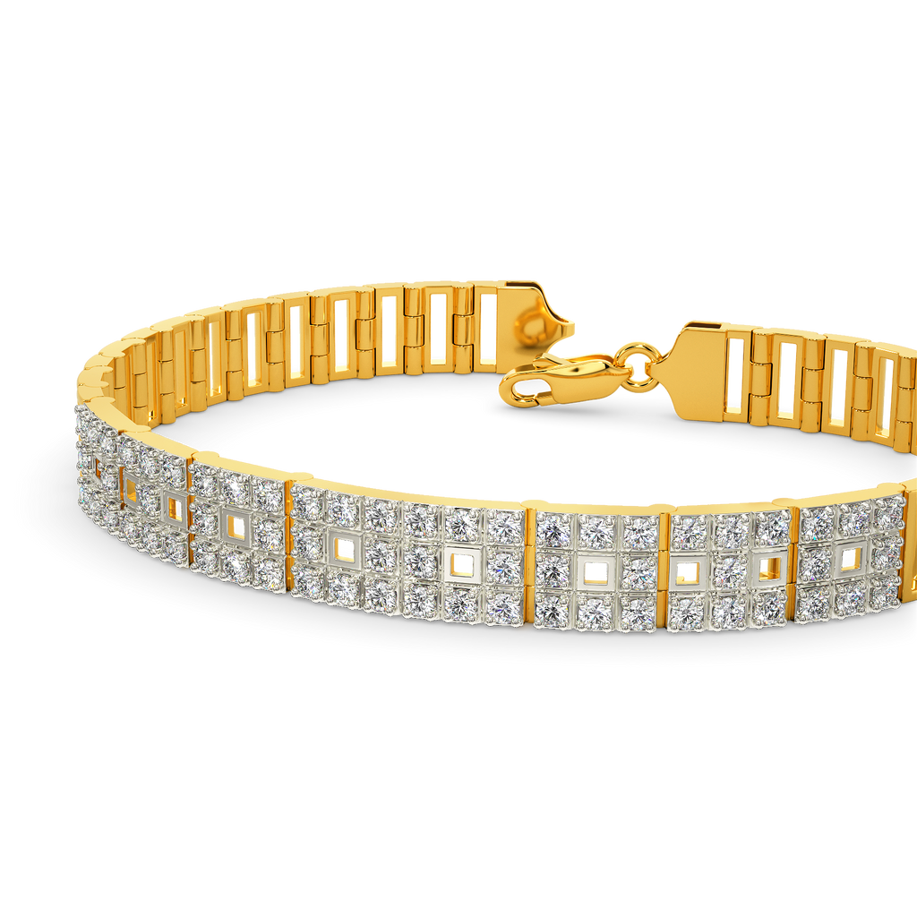 Tartan it Up Diamond Bracelets For Men