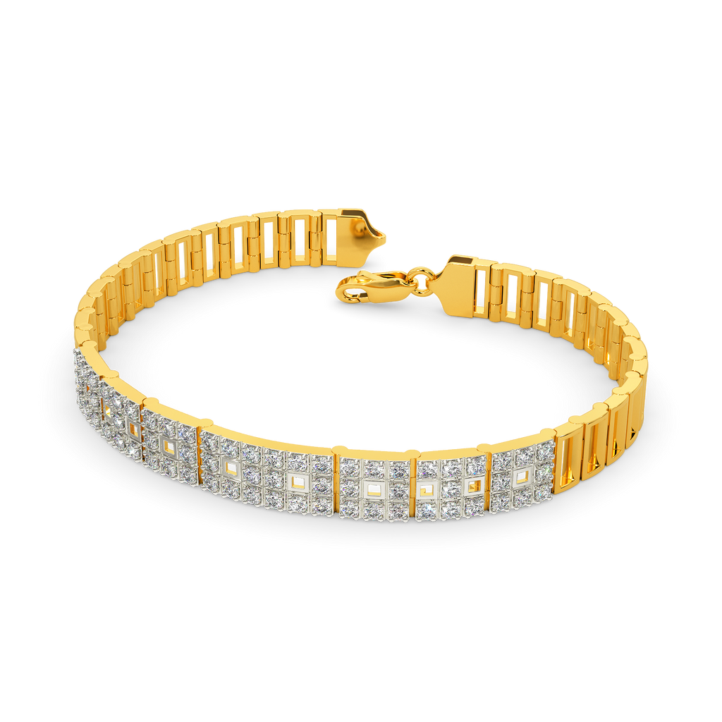 Tartan it Up Diamond Bracelets For Men