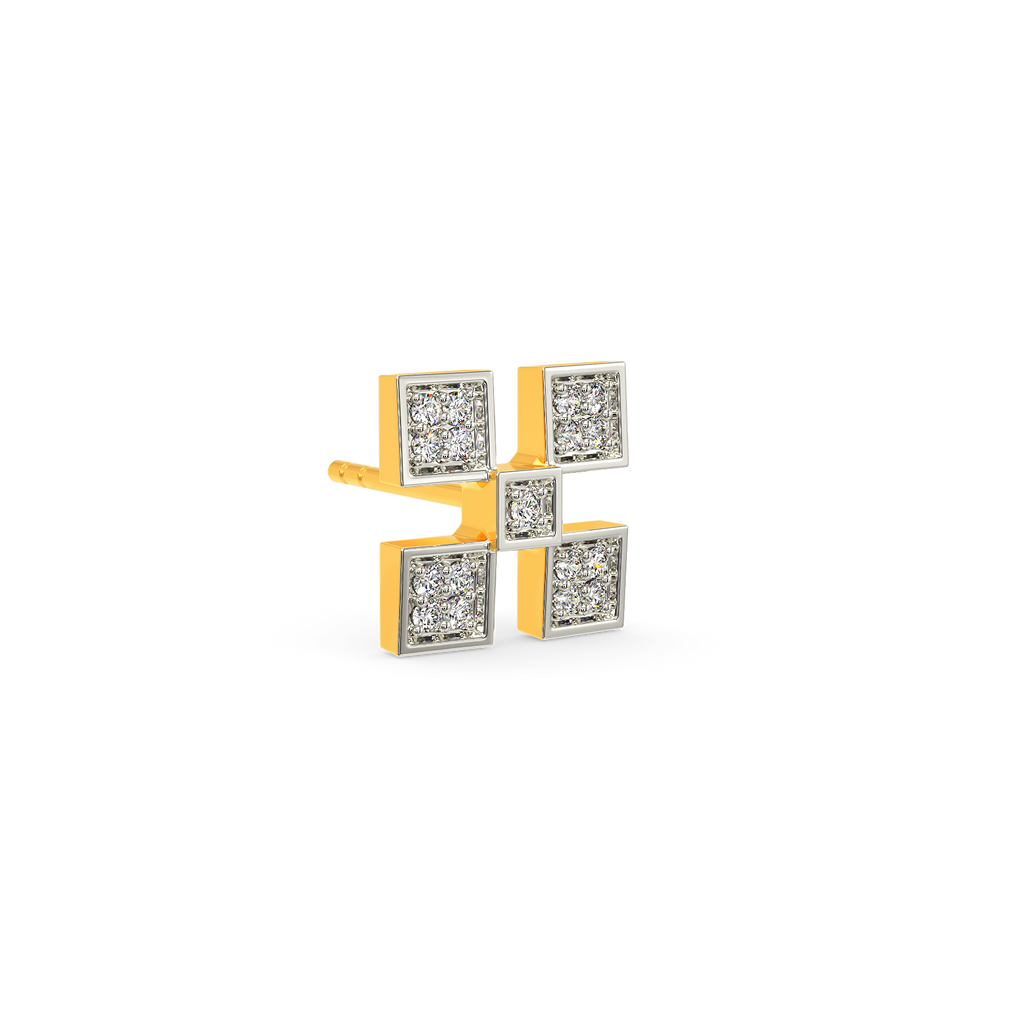 Fueled by Retro Diamond Earrings For Men