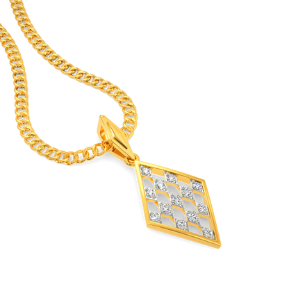 Team Tartan Diamond Pendants For Men