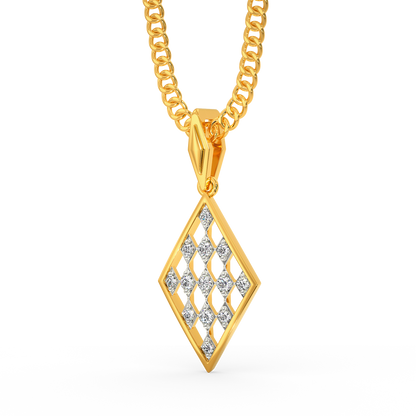 Team Tartan Diamond Pendants For Men