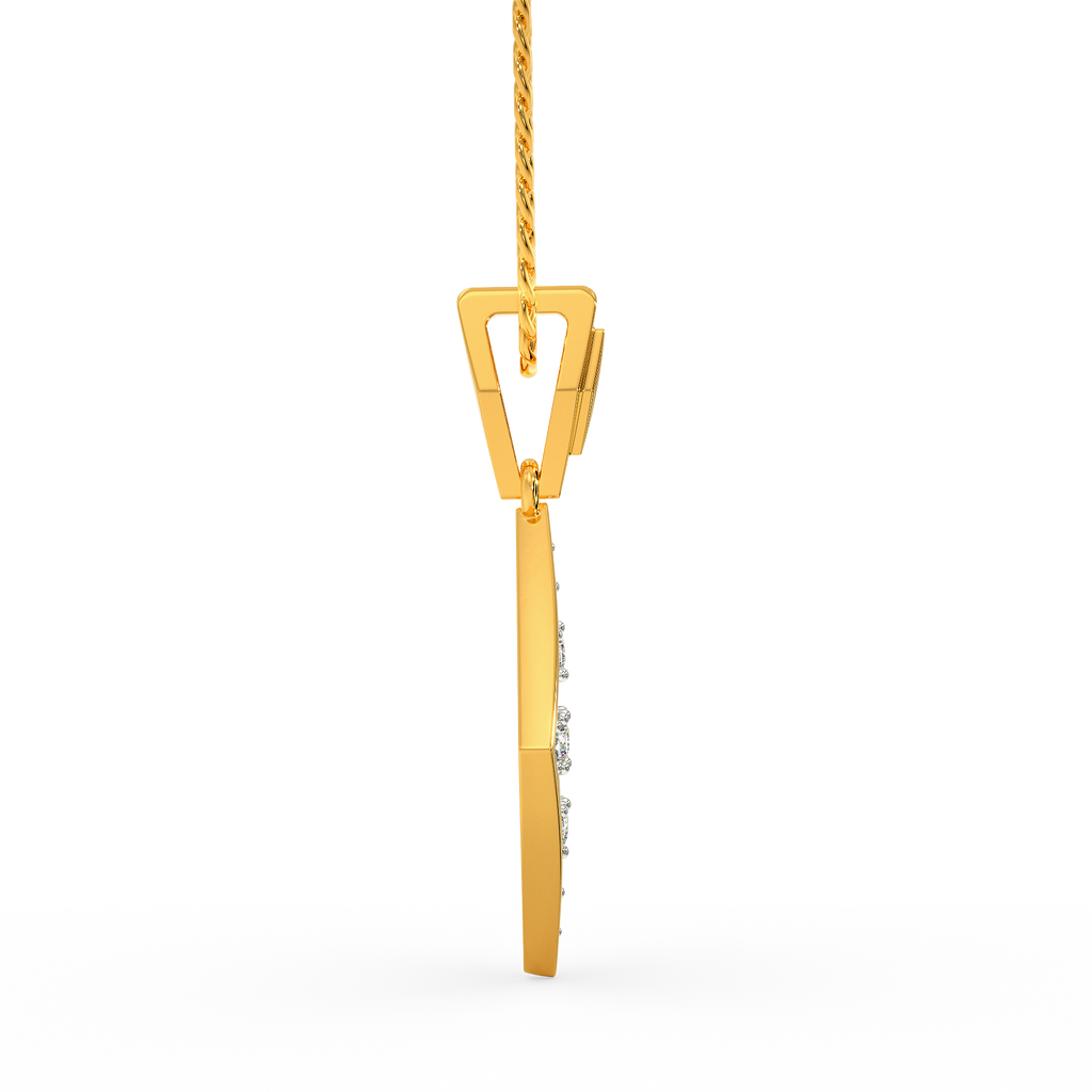 Team Tartan Diamond Pendants For Men