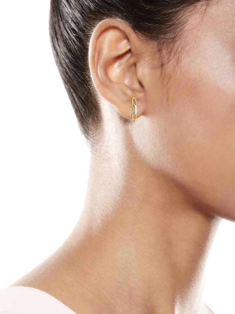 Twist of Fate Diamond Earrings